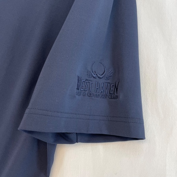 FootJoy FJ Golf Shirt Navy Blue West Haven Golf & Country Club Logo Men’s Large - Picture 6 of 16